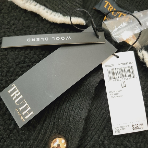 NWT TRUTH Cardigan Sweater L - Picture 5 of 10